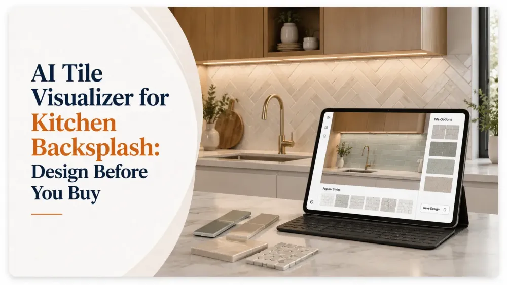Ai Tile Visualizer Til Køkken Backsplash: Design før du køber