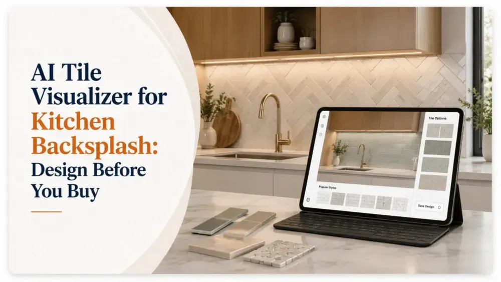 Ai Tile Visualizer Til Køkken Backsplash: Design før du køber