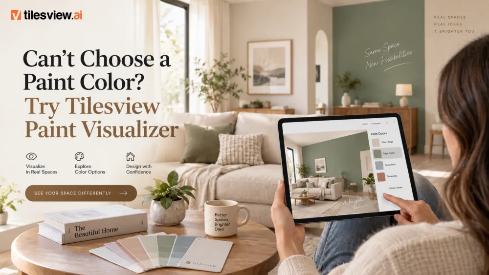 Kan du ikke vælge en malingsfarve? Prøv Tilesview Paint Visualizer